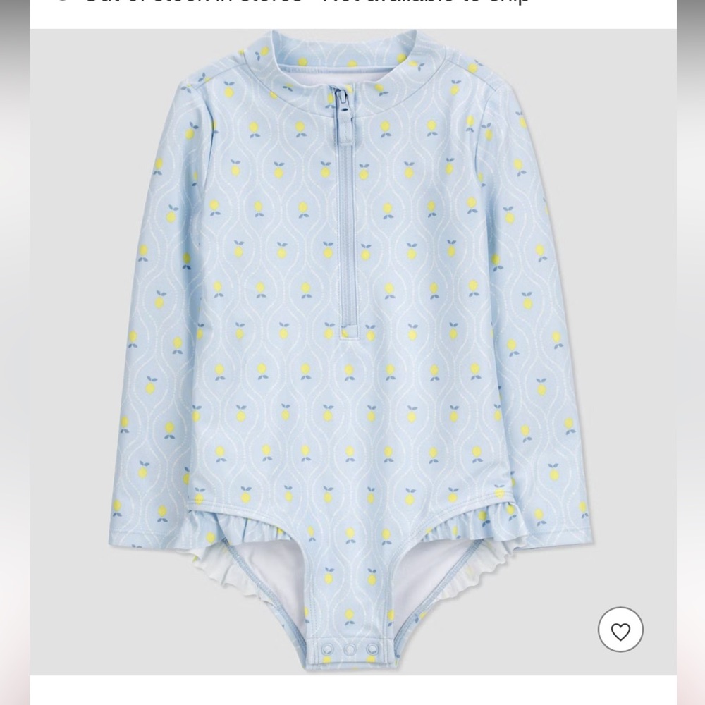 Carter's Blue lemon swimsuit